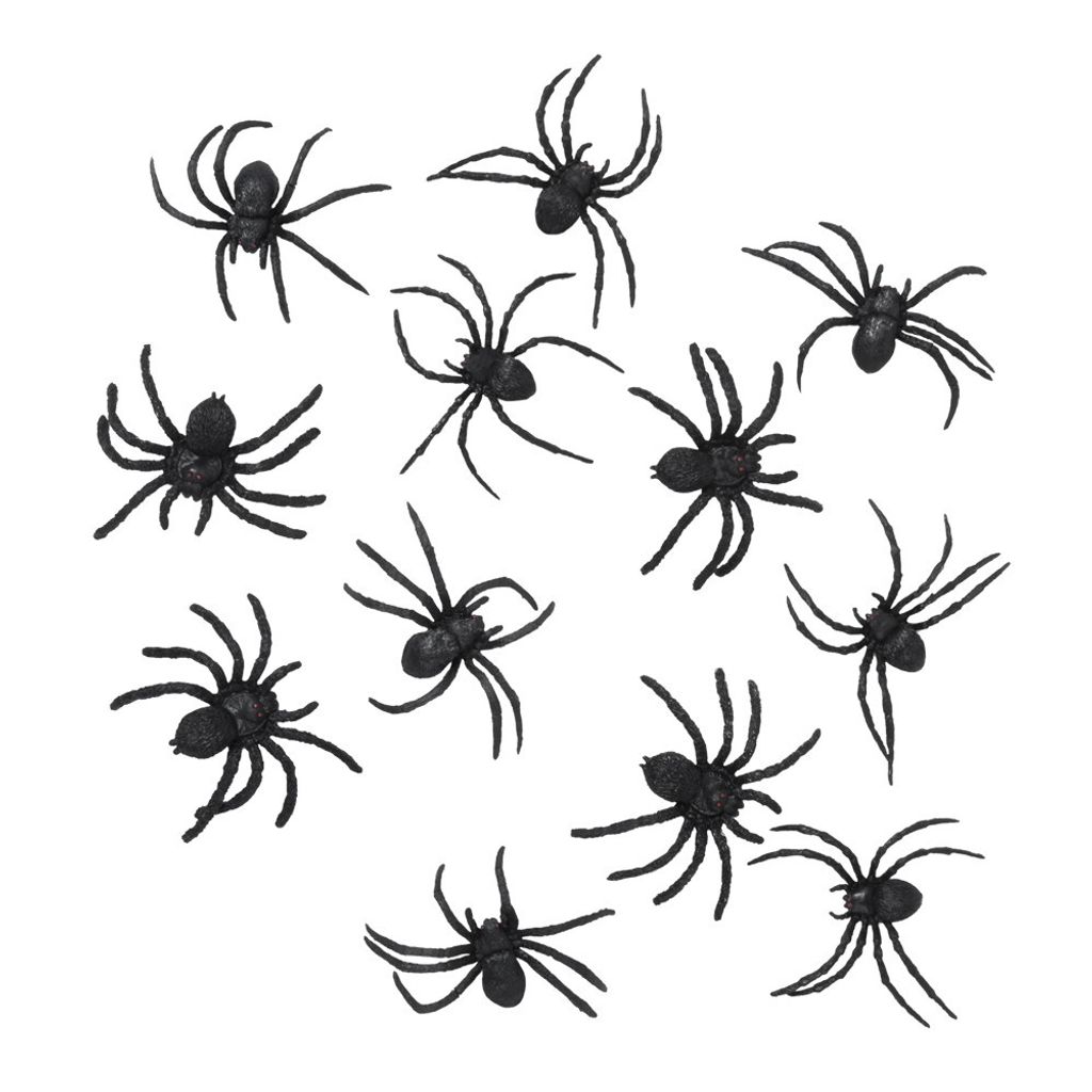 Ragni inquietanti decorazione per feste di Halloween nero Immagine del prodotto 