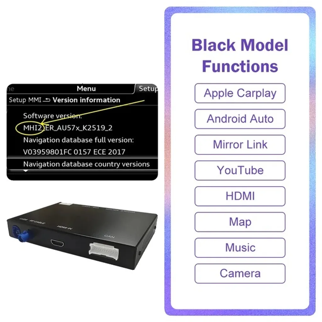 Interface Android Auto et Apple CarPlay sans fil MHI2 16-18