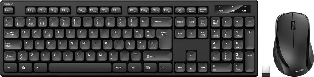 Clavier et souris Belkin BBZ010SP ensemble filaire USB noir AZERTY