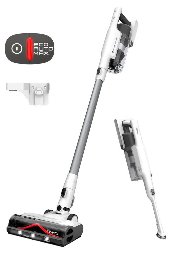 Aspirateur balai sans fil polyvalent 60 min d'autonomie et 25,2V