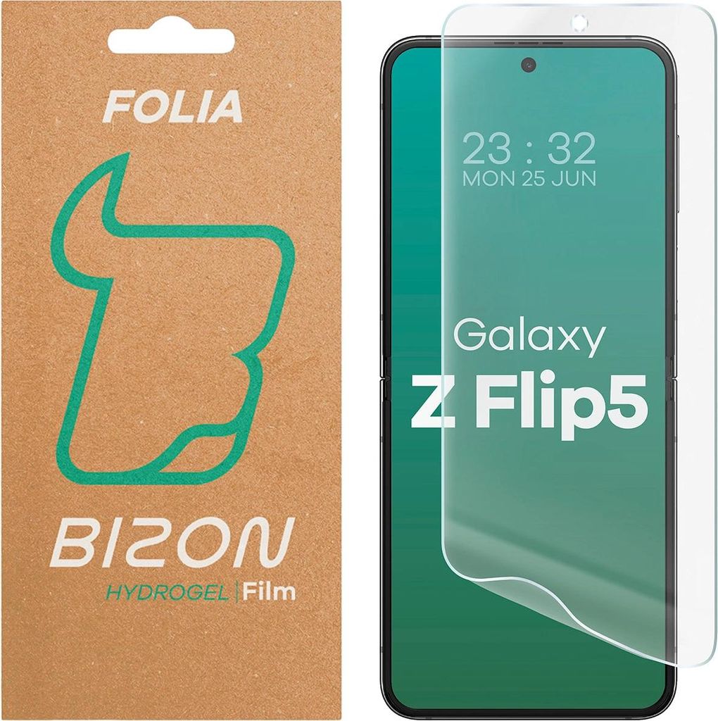 Bizon Glass Hydrogel-Rück- und Frontfolie, Galaxy Z Flip5
