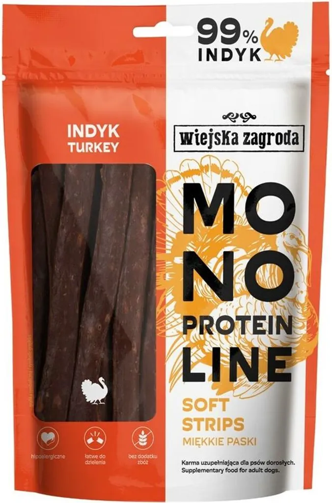 Village Farm Turkey Strips 100g - Lo Snack Cani Adulti Più Amato