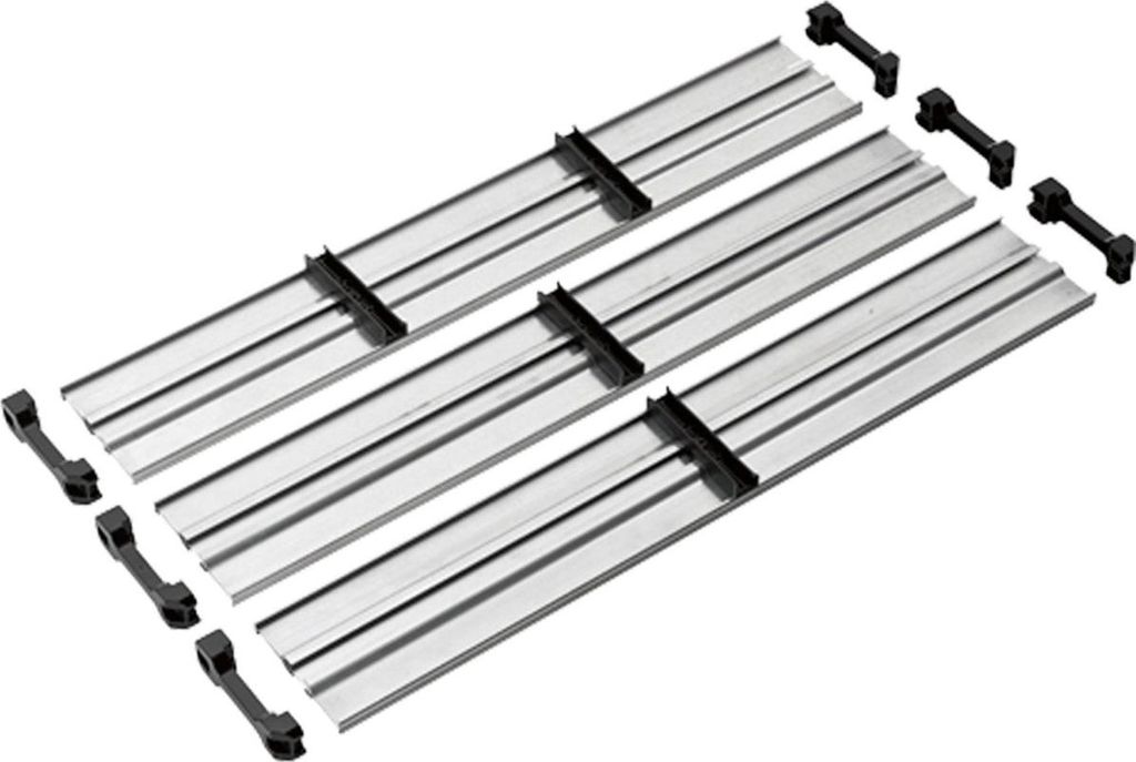 B&W Trennsteg Set 4 für Werkzeugkoffer, Inneneinteilung mit Kappen, Aluminium