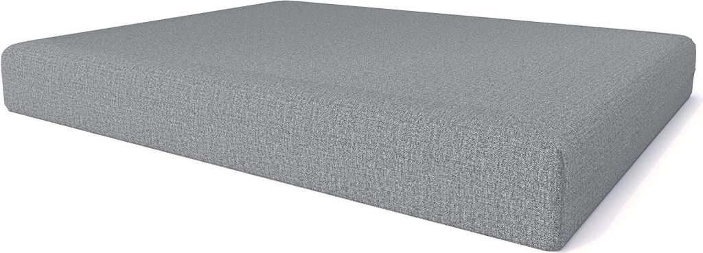 Pillows24 - Palettenkissen mit abnehmbarem Bezug - Sitzkissen | Polster für Europaletten 120x80 Sofa - Wasserfest - Outdoor/Indoor | Grau