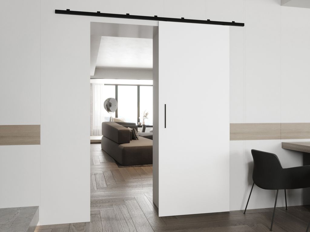 Interiérové posuvné dvere CONROE 1 - 90 cm, biele Obrázok produktu 