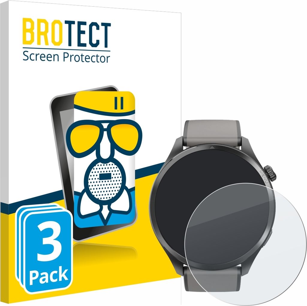3x BROTECT Entspiegelungs Schutzglas für Hama Smartwatch Produktbild 