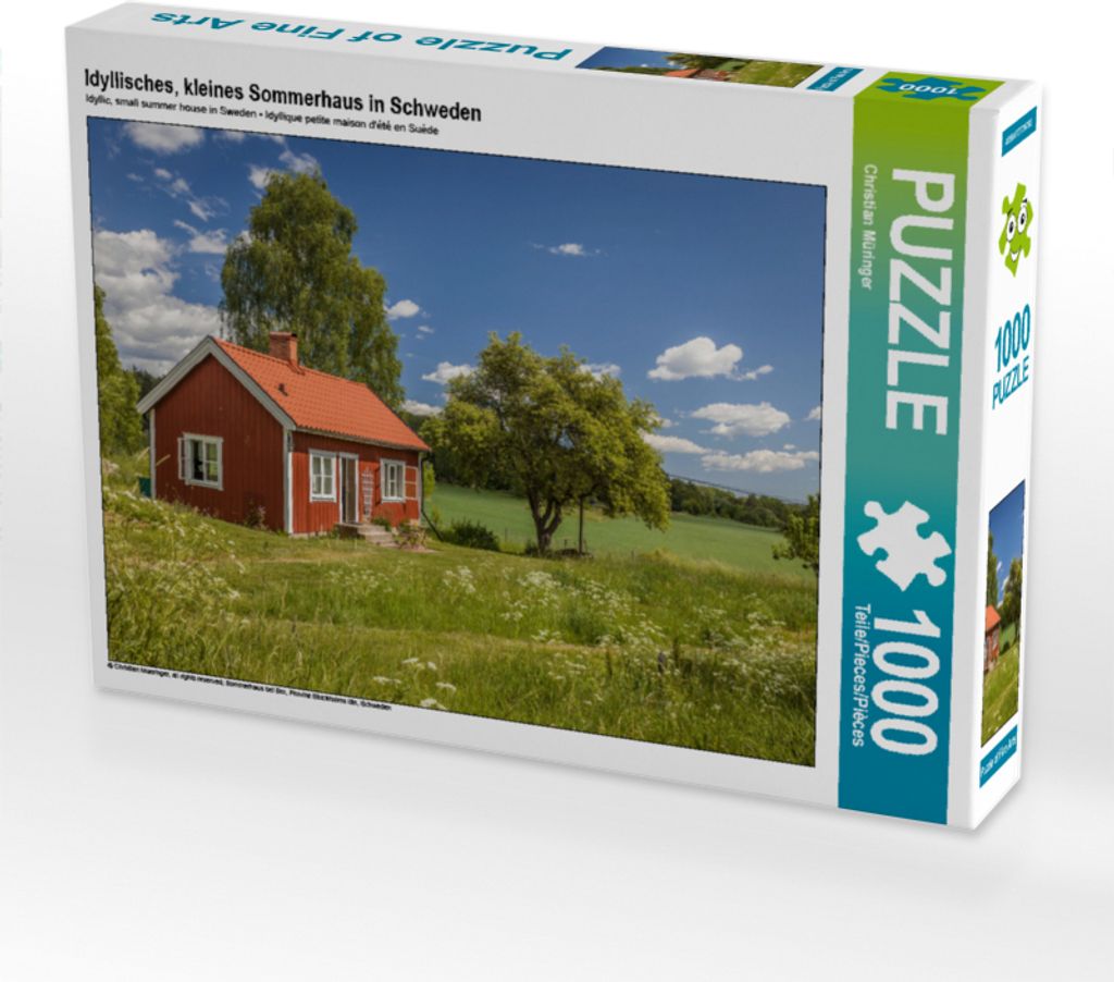 CALVENDO Puzzle Idyllisches, kleines Sommerhaus in Schweden Produktbild 