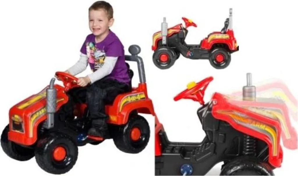 Tracteur à pédales pour enfant idéal pour jouer au jardin et s'amuser