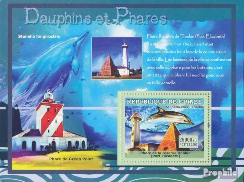 Briefmarken Guinea 2007 Mi Block 1201 (kompl. Ausgabe) postfrisch Green Point Leuchtturm