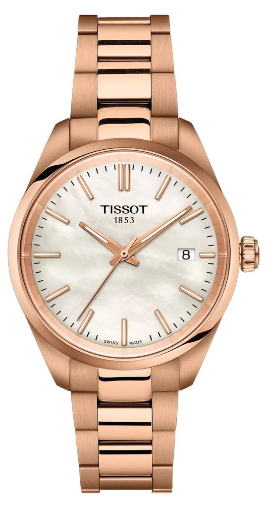 Hodinky Tissot PR 100, 34 mm, růžové zlato, bílý ciferník, Obrázek produktu 
