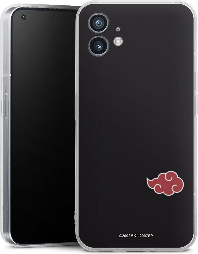DeinDesign Handyhülle für Nothing Phone 1 Silikon Hülle Case Smartphone Schutzhülle Naruto Shippuden Offizielles Lizenzprodukt Akatsuki