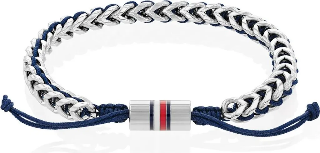 Bracciale Uomo Tommy Hilfiger 2790511 Sport Acciaio Blu 19cm