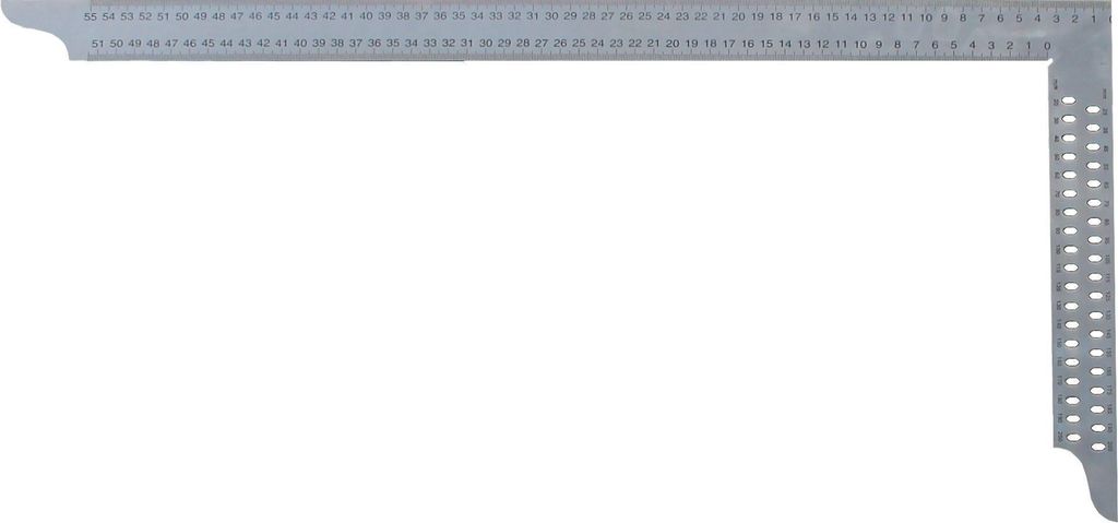 Squadra da carpentiere Hedue in acciaio inox 800 mm Immagine del prodotto 