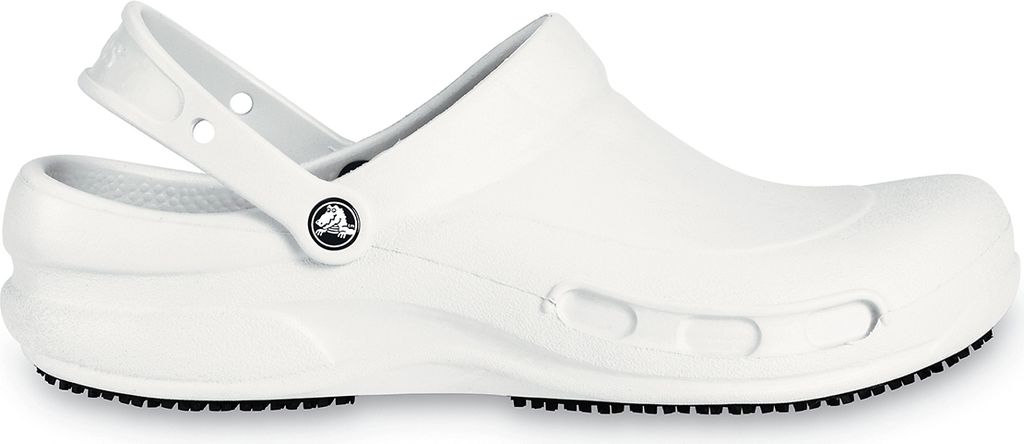 Crocs bequeme Bistro Clogs weiß Übergröße, Schuhe Doppelgrößen Deutsch:43-44