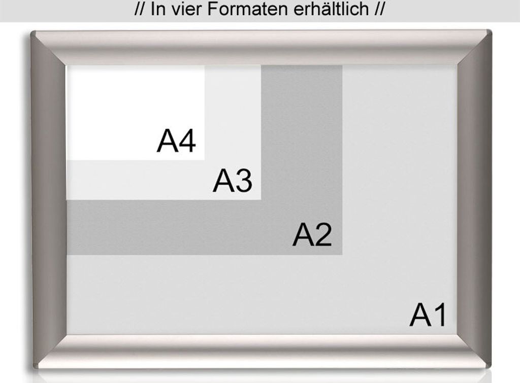 Wechselrahmen Opti-Clic für A4 25 mm Rahmenbreite