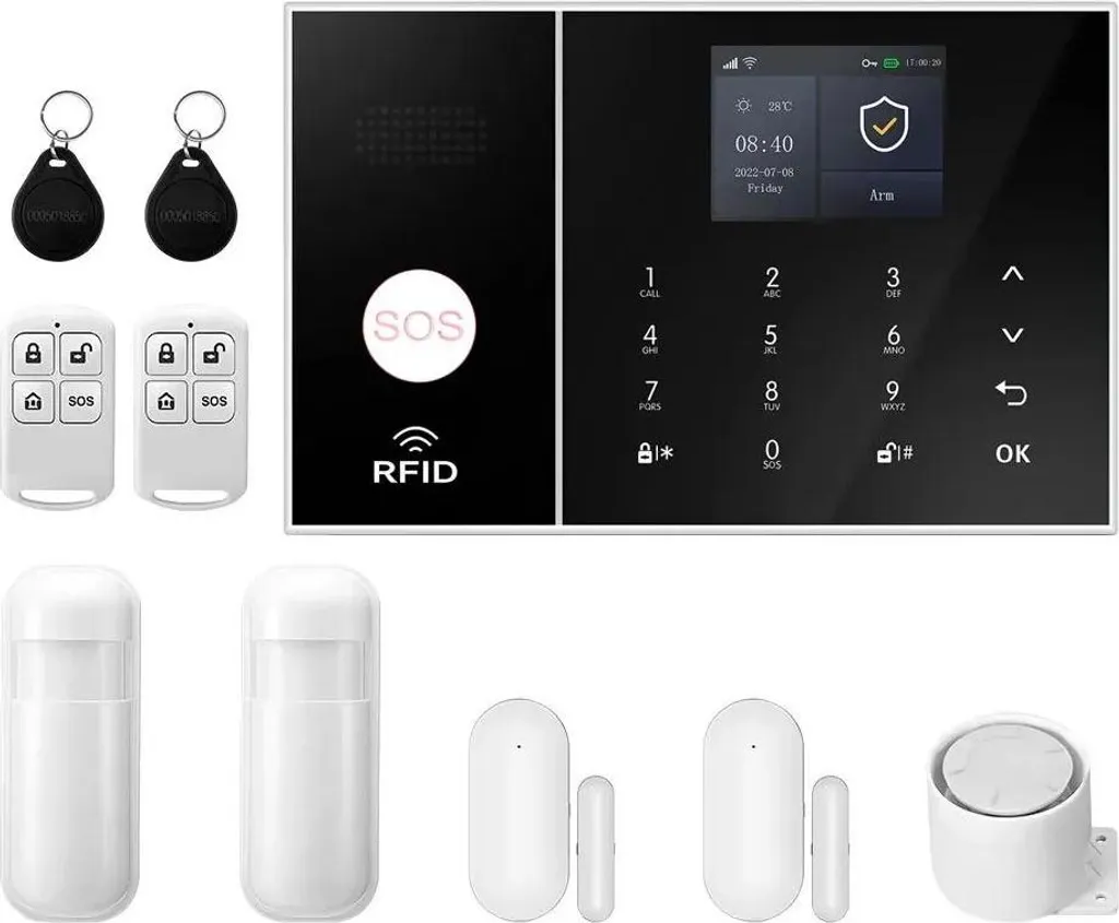Kit Antifurto Casa Wireless WiFi GSM 2G | Notifiche App Smart Home