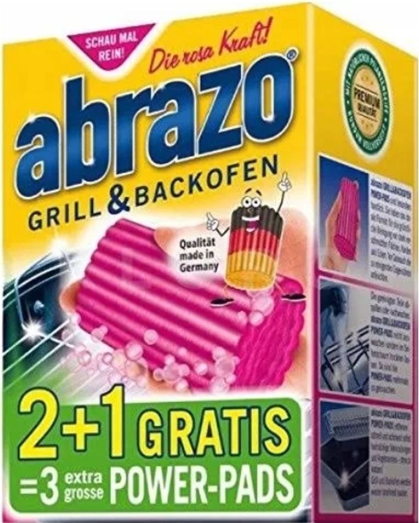Abrazo, hubky na čistenie grilu, 2+1 zdarma Obrázok produktu 