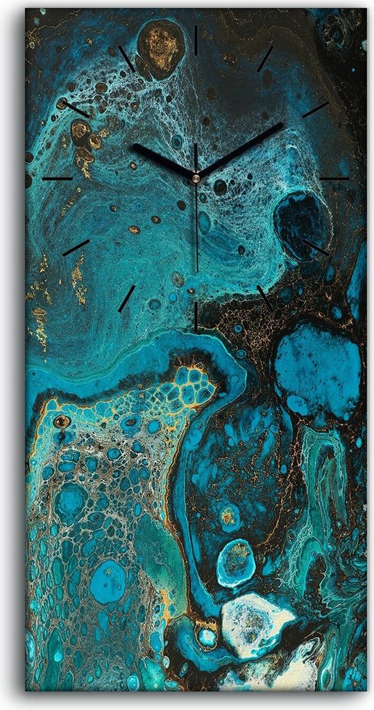 Dekor Leinwand Uhr Wandbilder Geräuschlos 30x60 Malerei Abstrakte Kunst - schwarze Hände