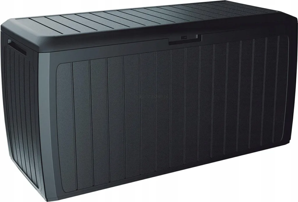 Coffre de jardin BOXE BOARD 116 cm - 290L Anthracite pour rangement extérieur