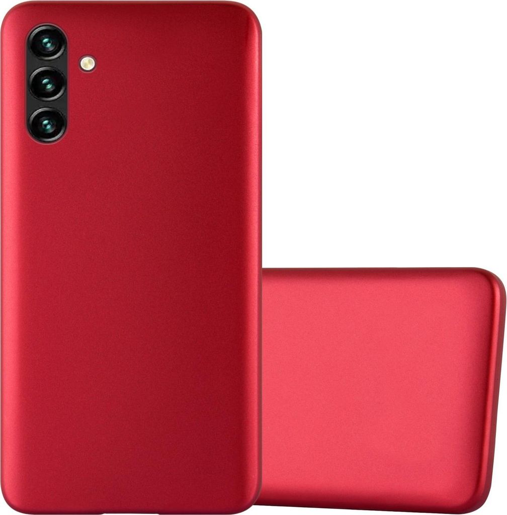 Cadorabo Schutzhülle für Samsung Galaxy A13 5G Hülle in Rot Handyhülle TPU Silikon Etui Cover Case