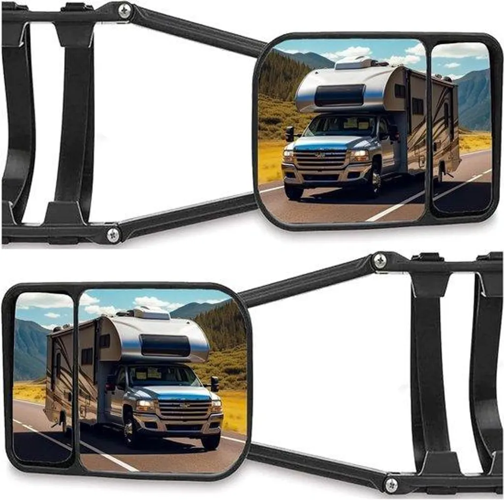 Rétroviseur camping-car télescopique et robuste - Extension de vision