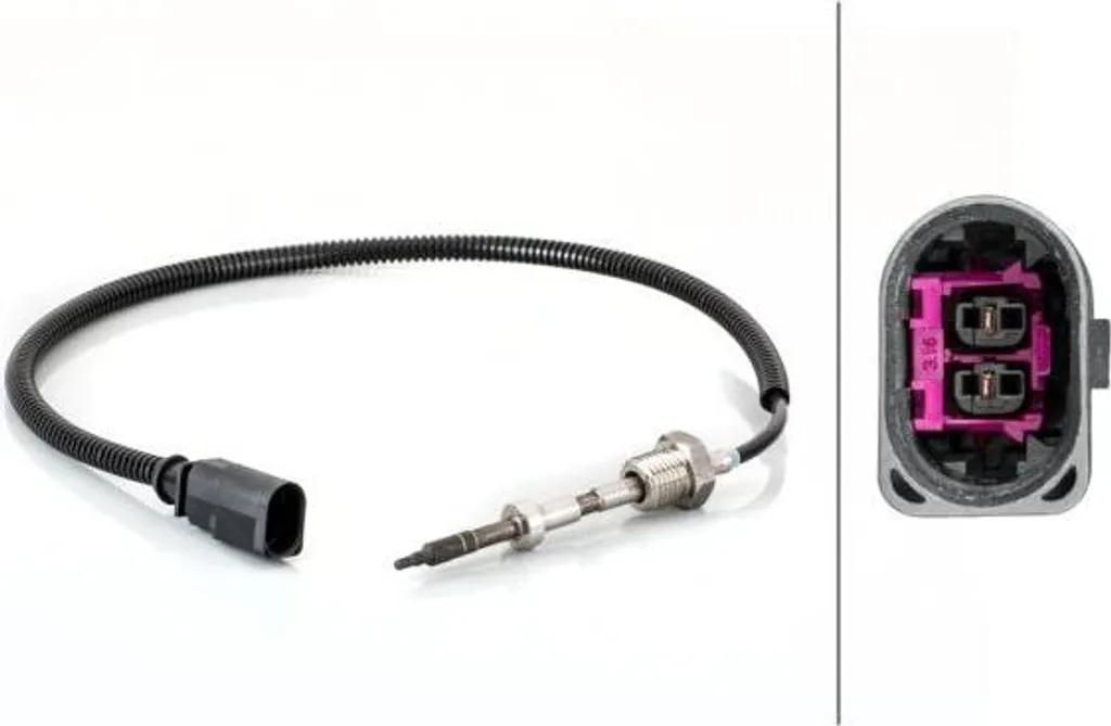 Capteur de Température Gaz Échappement pour Audi A4 A5 Q5 8K 8T HELLA 6PT