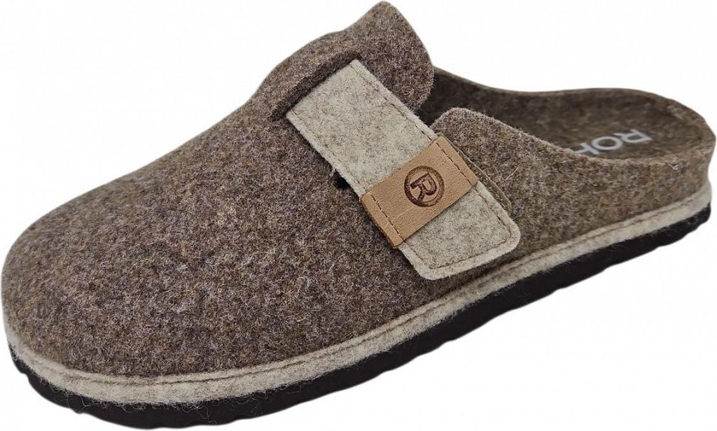 Rohde Damen Pantoffel Filz Hausschuh Klettverschluss Produktbild 