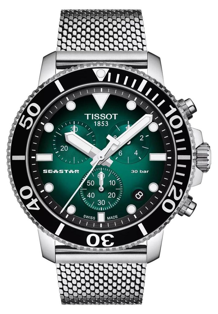 Tissot Seastar 1000 Chronograph, zelená a černá, 45,5 mm Obrázek produktu 