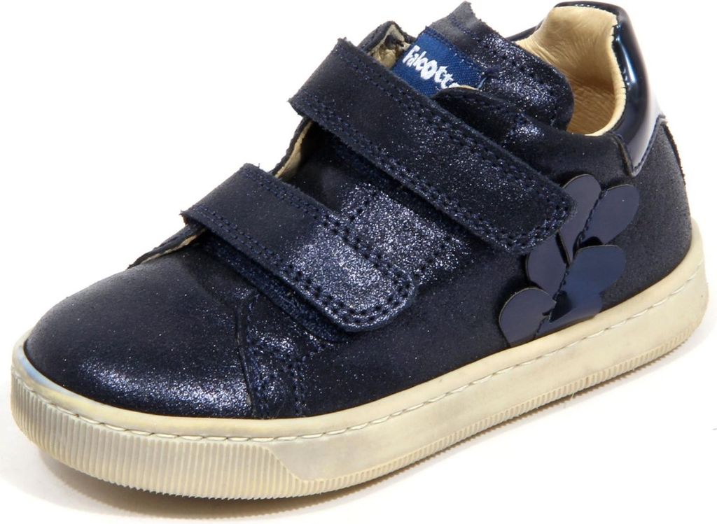 H3426 sneaker bimba girl FALCOTTO LIRA VL kids vintage leather shoes blue