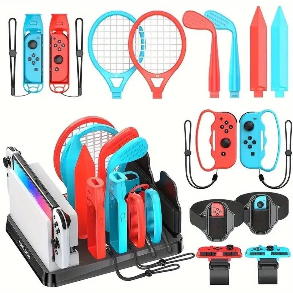 Kit sport 15 en 1 pour Nintendo Switch idéal pour jouer à plusieurs