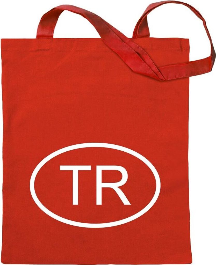 Kiwistar - Baumwolltasche - rot - Türkei TR - Turnbeutel Fun Rucksack Sport Beutel Gymsack Ziehgurt