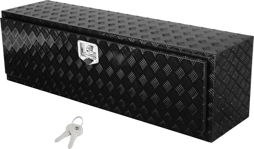 Coffre à Outils Aluminium 1524mm Résistant 50kg pour Plateau de Pick-up