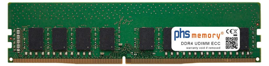 phs memory 32GB RAM Speicher kompatibel mit Lenovo ThinkSystem SR250 V2 (7D8F) DDR4 UDIMM ECC 3200MHz