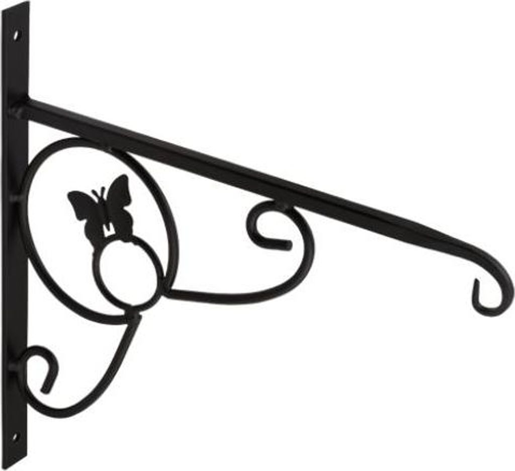 6x Blumenhalter Schmetterling 285x280mm Blumenhaken Wandhalter Windlichthalter