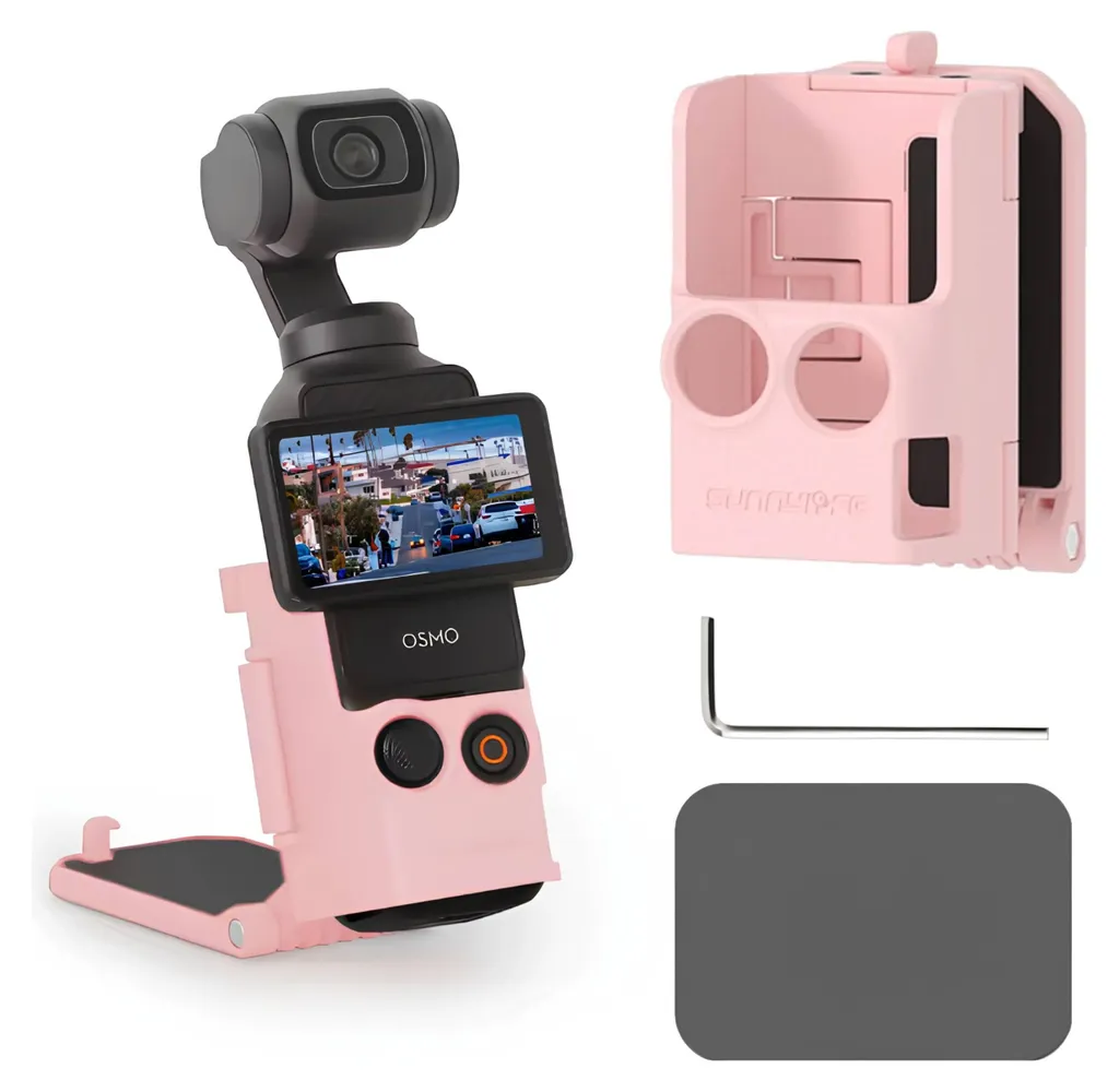 DJI Osmo Pocket 3 Supporto protettivo magnetico regolabile (rosa)