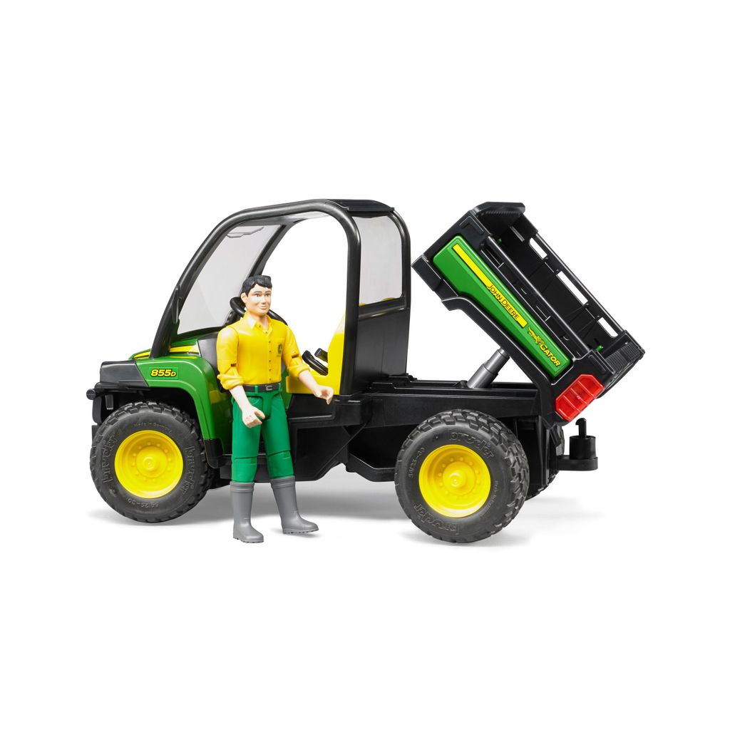 Bruder John Deere Gator 855D con conducente