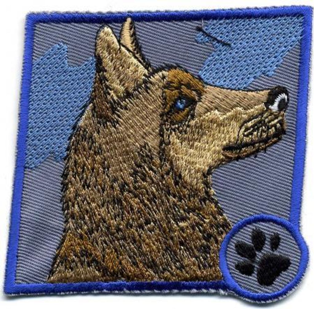 Aufnäher - Schäferhund - 01759 - Gr. ca. 7,5 x 7 cm - Patches Stick Applikation