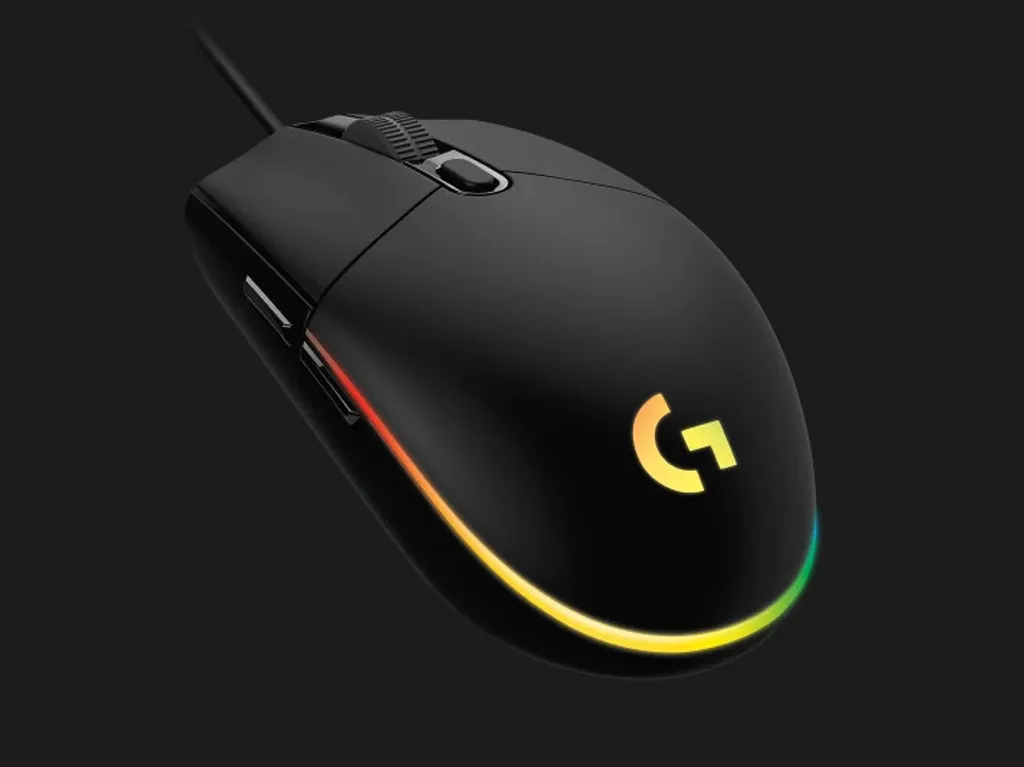 Souris de jeu rétroéclairée G102 Lightsync noire à boutons programmables - 2