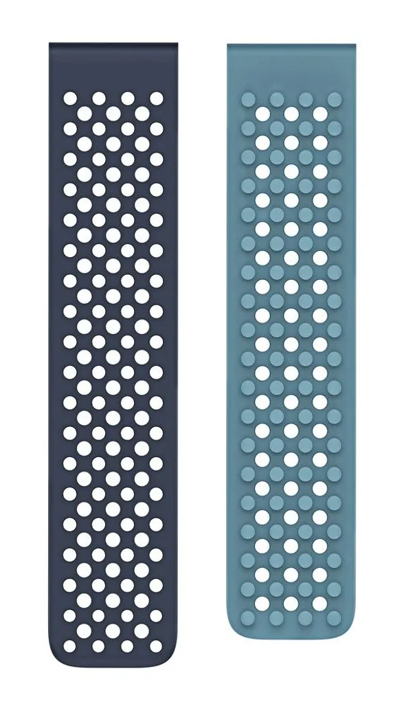 Bracelet de rechange 22mm en silicone pour montre Amazfit bleu Air