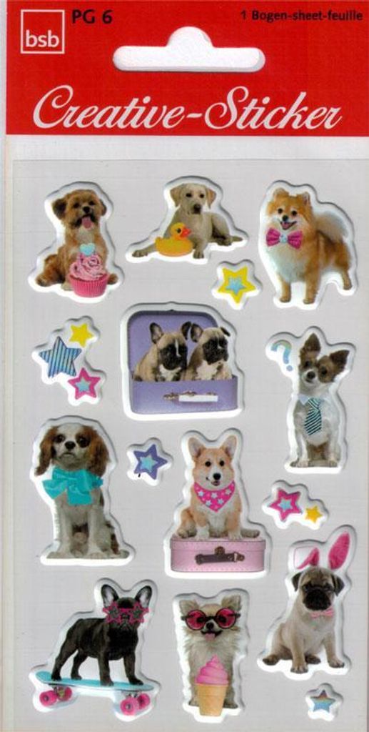 Creative-Sticker lustige Hunde