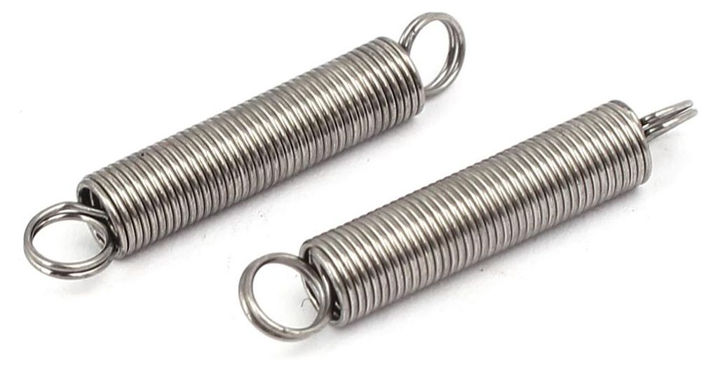 0,5mmx5mmx30mm 304 Edelstahl Zugfedern Silberfarben 10 Stš¹ck