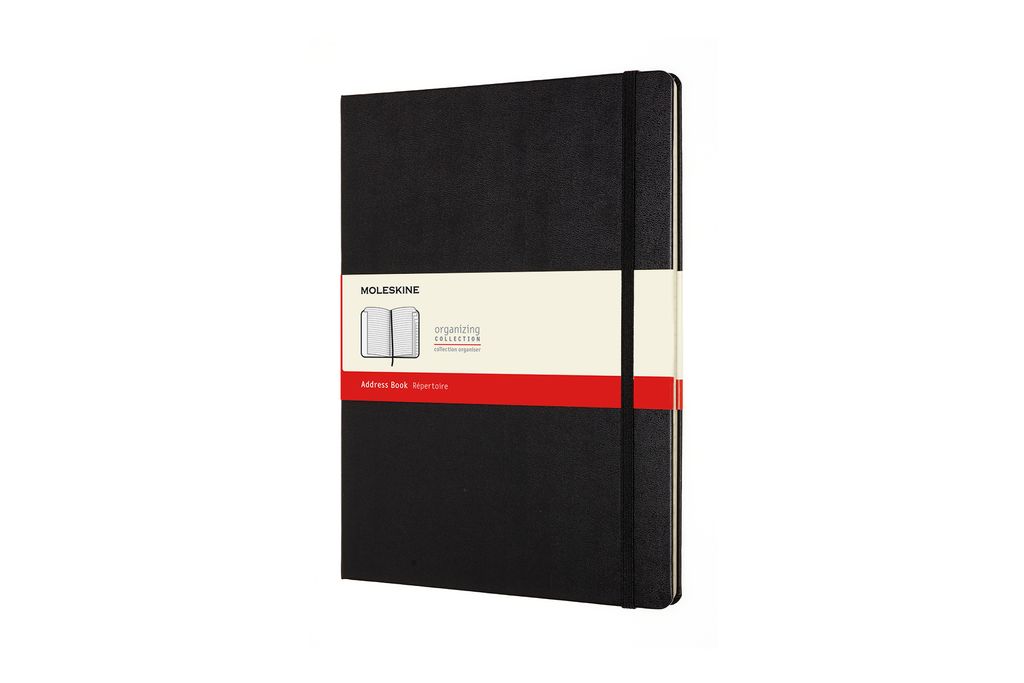 Moleskine Adressbuch XL (19x25) - mit festem Einband - Liniert - Schwarz