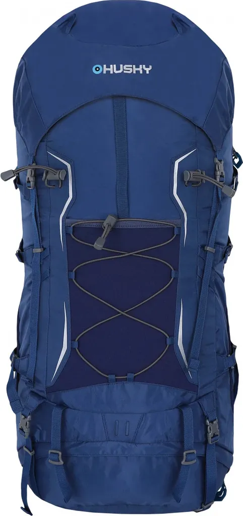 Grand Sac de Randonnée 60L Husky New Ribon Bleu pour Trekking et Bivouac