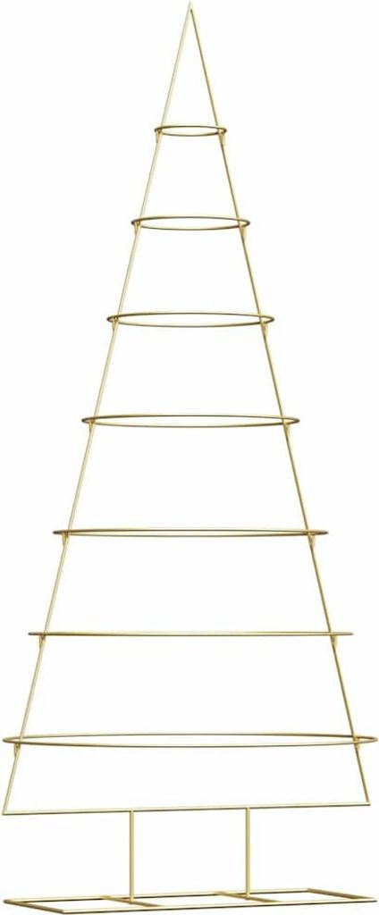 Metall Weihnachtsbaum Gold 209 cm Pulverbeschichteter Stahl