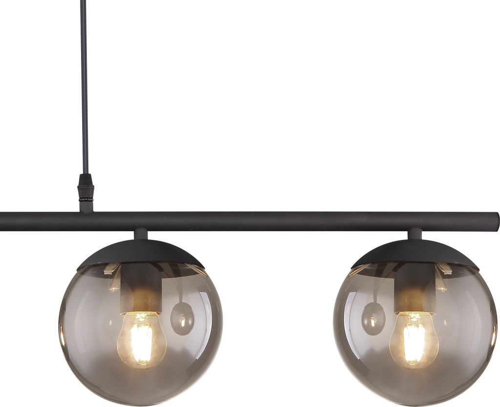 Globo Lighting Hängeleuchte Metall schwarz matt, 1x E27 Produktbild 3