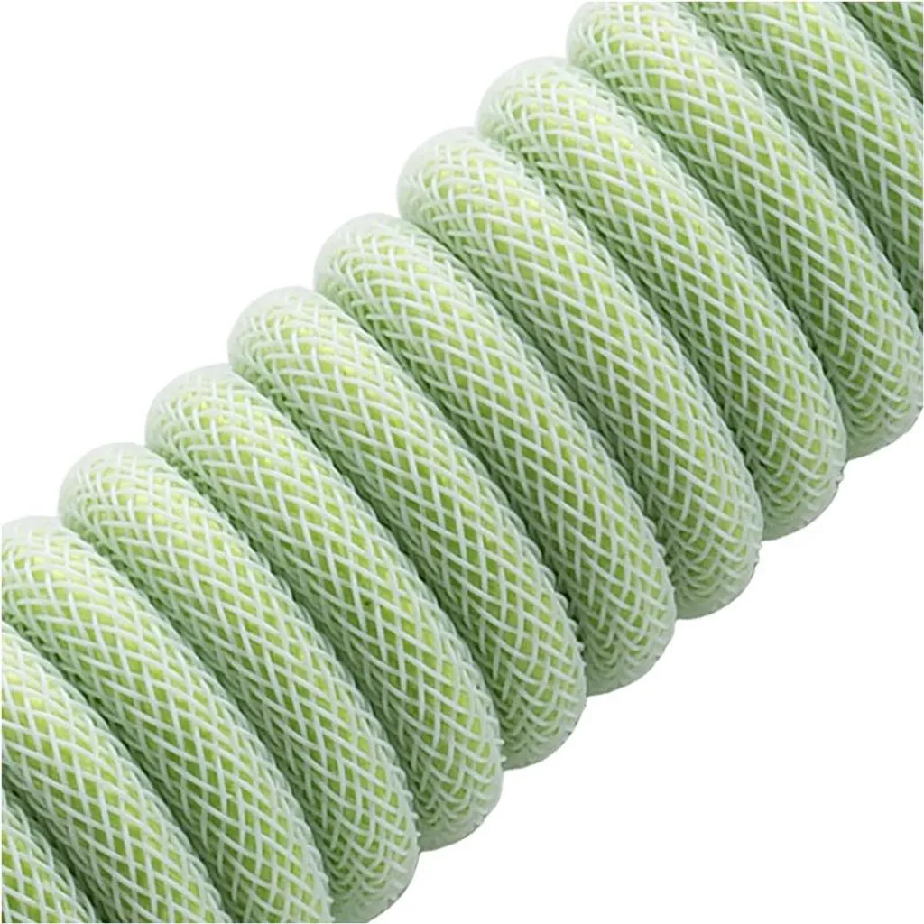 Câble Clavier Coiled CableMod Classic USB-A vers USB-C Vert Menthe 1,5m - 2