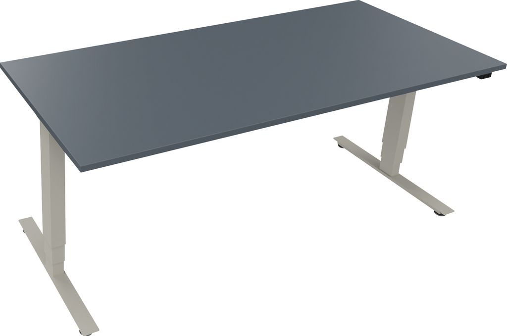 Sitz-/Stehtisch T-Kufe klappbar B1800xT900xH625-1285 si/Lavagrau