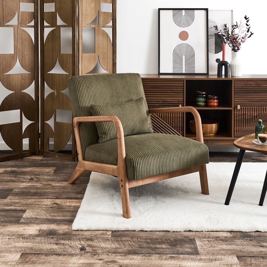 Fauteuil Salon Cotele Scott Vert Image du produit 
