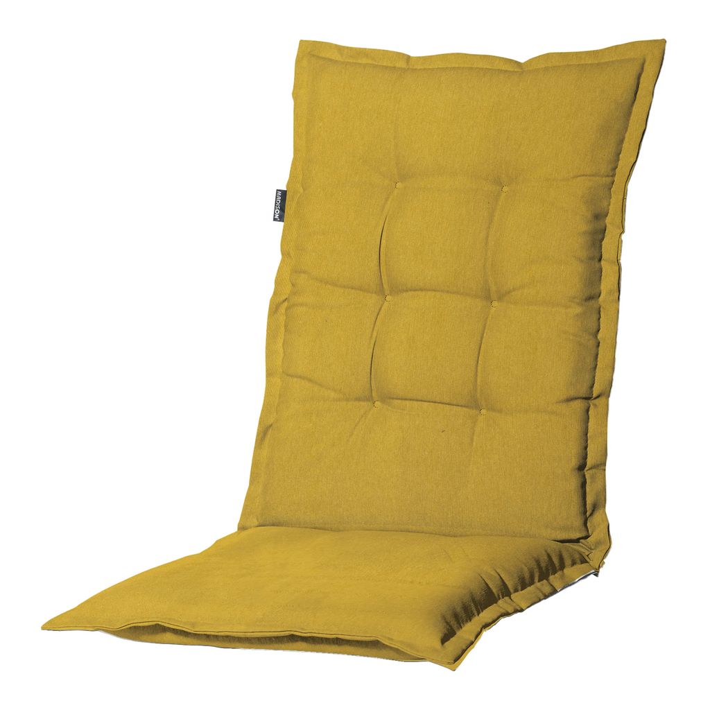 Madison – Gartenkissen mit niedriger Rückenlehne, Panamagelb – 105 x 50 cm