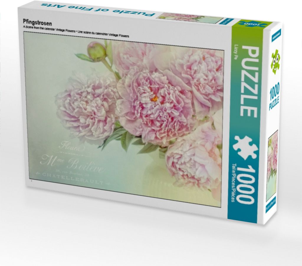 Calvendo Pfingstrosen 1000 Teile Puzzle quer 640x480mm, Pe Lizzy; 7283010